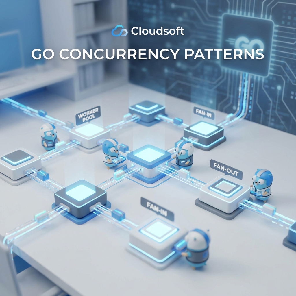 Go Concurrency Patterns Illustration