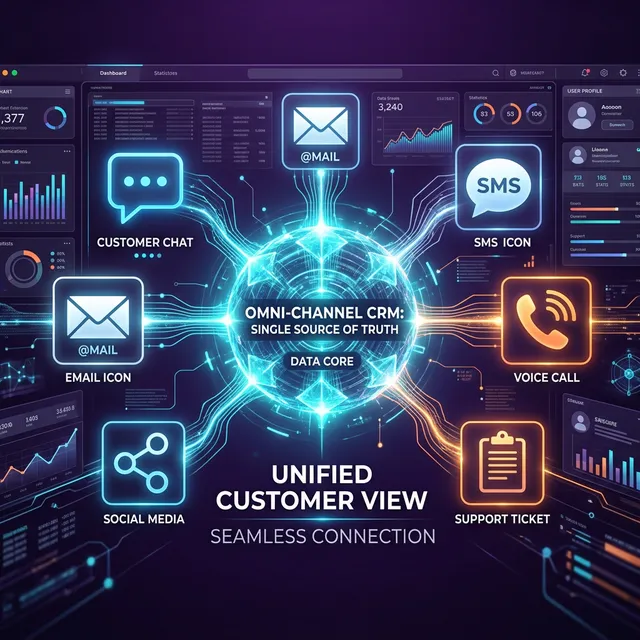 Omni-channel CRM Connectivity Visualization